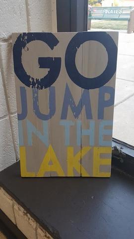 Go Jump in the lake 10.5x17