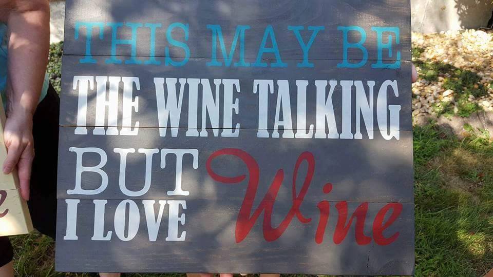 This may be the wine talking but I love wine 14x17