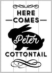 Here comes peter cottontail 14x17
