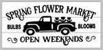 spring flower market open weekends 10.5x22
