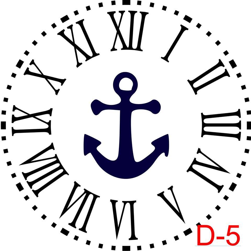 (D-5) Roman Numerals with Dotted Border insert anchor