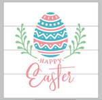 Happy Easter with egg 14x14