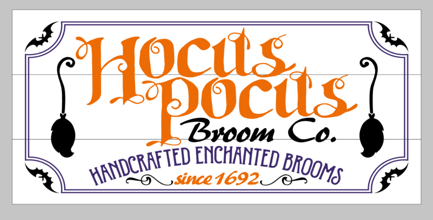 Hocus Pocus Broom Co. 10.5x22