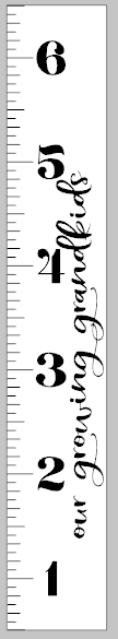Growth Ruler - Our growing grandkids vertical 11.5x72