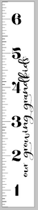 Growth Ruler - Our growing grandkids vertical 11.5x72