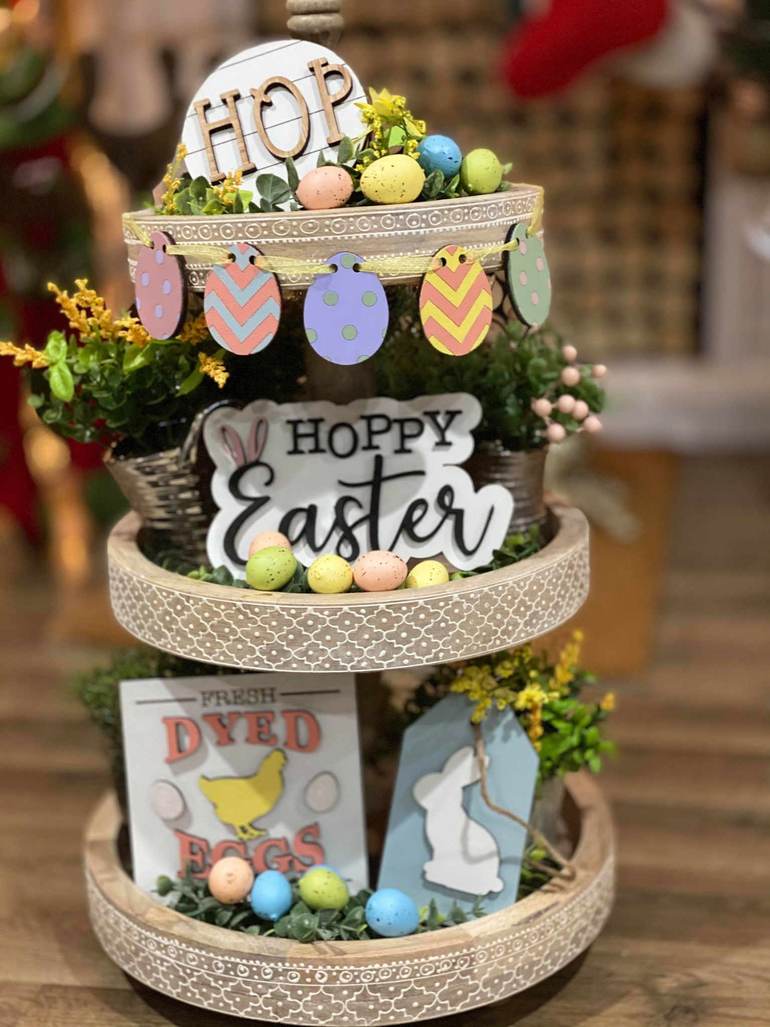 EASTER Tiered Tray