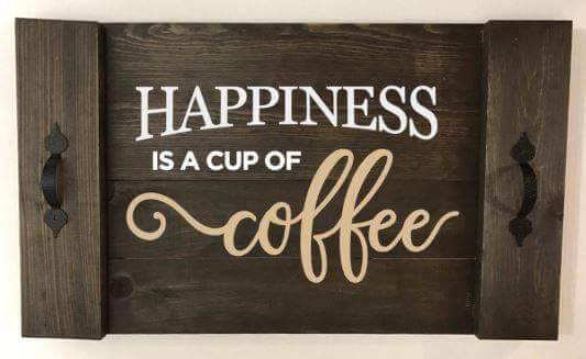 Happiness is a cup of coffee