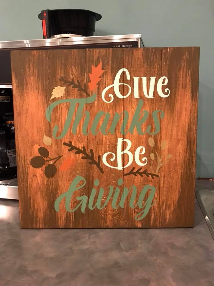 Give thanks be giving 14x14