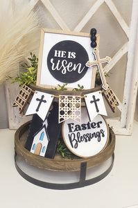 Easter Blessings Tiered Tray