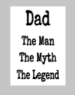 Fathers Day Tiles - Dad Man Myth Legend