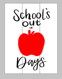 School's out number of days 14x17