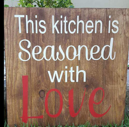 This kitchen is seasoned with love 14x14