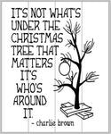 It's not whats under the Christmas tree that matters Its who's around it 14x20