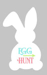 Easter Bunny - Egg Hunt with arrow