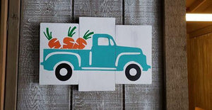Truck with carrots 10x16