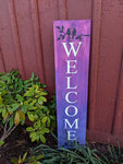Welcome with birds and tree branches 4ft