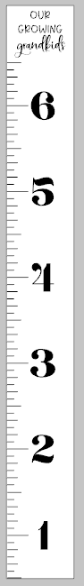 Growth Ruler - Our growing grandkids 9.5x80