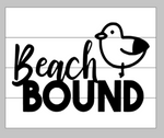 Beach Bound with bird 14x17