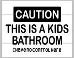Caution this is a kids bathroom 14x17