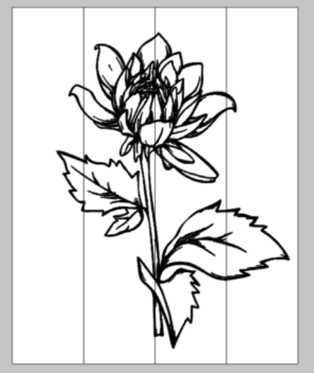 Dahlia Flower 14x17
