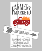 Country roads and Farmers Market Reversible 10.5x22