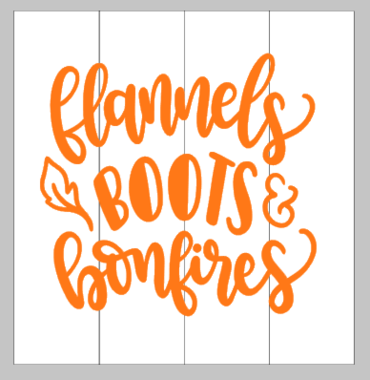 Flannels boots bonfires 14x14