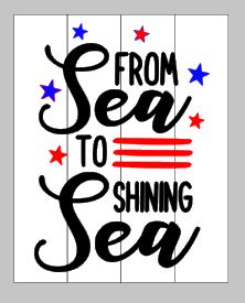 From sea to shining sea 14x17
