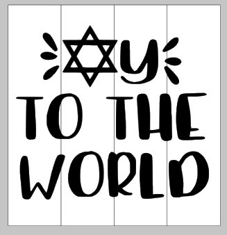 Hanukkah-joy to the world 14x14