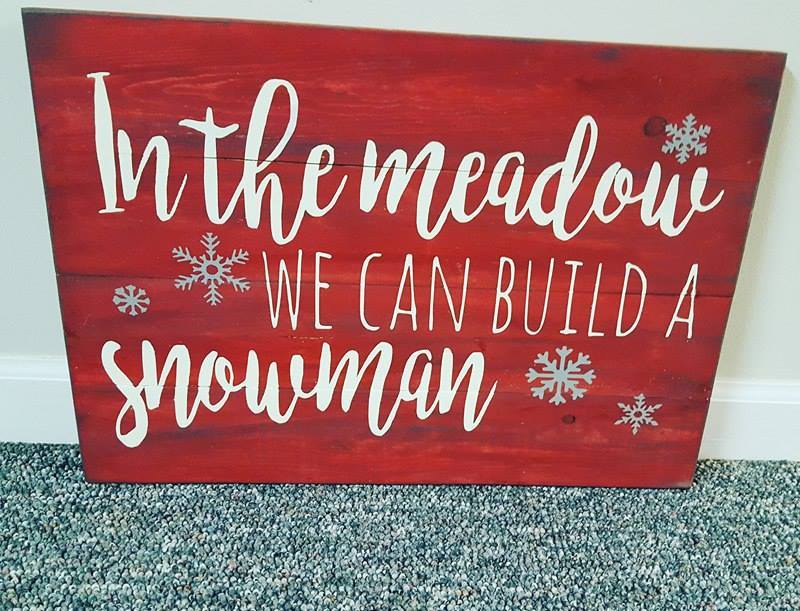 In the meadow we can build a snowman 14x20