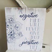 A Negative mind will never give you a positive life 14x17