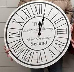 (A-4) Roman Numerals with border insert time spent with family is worth every second