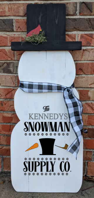 Snowman - Snowman Supply Co. with family name
