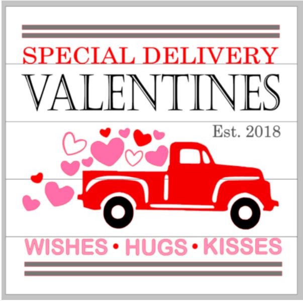 Special Delivery Valentines 14x14