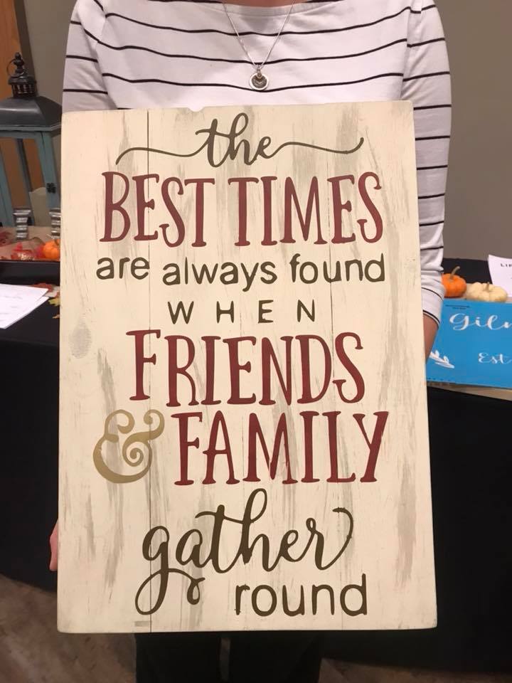 The best times are found when friends and family gather around