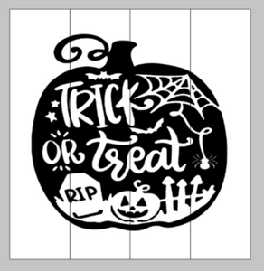 Trick or treat Halloween scene 14x14