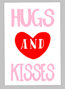 Valentines Day Tiles -Hugs and Kisses (And in heart)