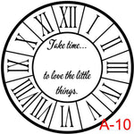 (A-10) Roman Numerals with border insert take time to enjoy the little things