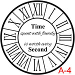 (A-4) Roman Numerals with border insert time spent with family is worth every second