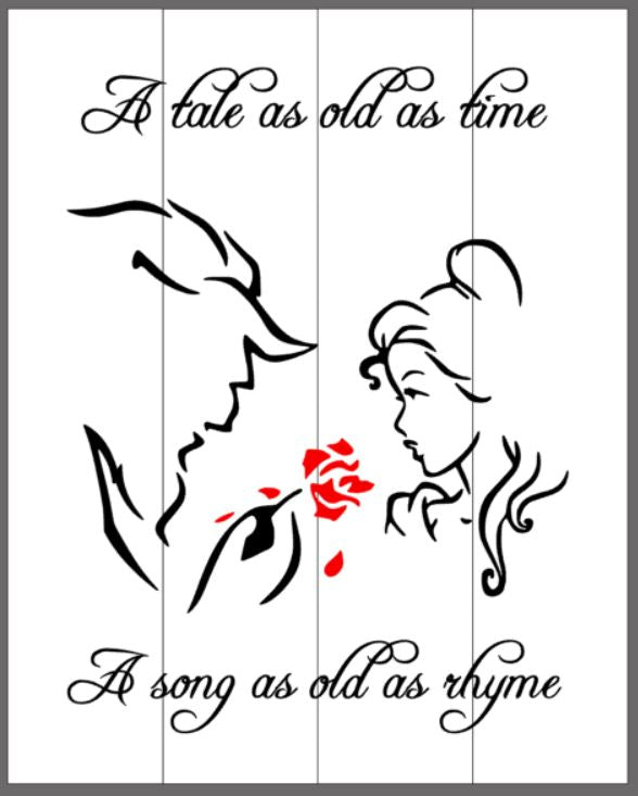 A tale as old as time-beauty and the beast 14x17