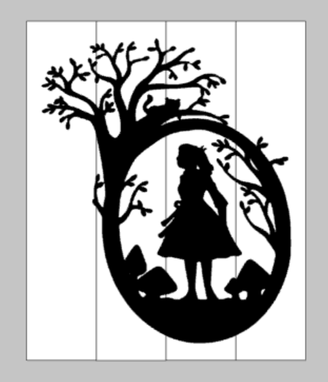Alice in wonderland - Lost in woods 14x17