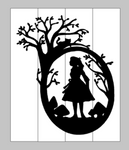Alice in wonderland - Lost in woods 14x17