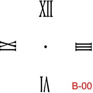(B-00) Roman Numerals 12,3,6,9