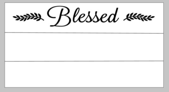 Blessed - Photo Board 17.5x32