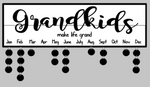 Celebration- Grandkids make life grand 7x24 w/frame & tags