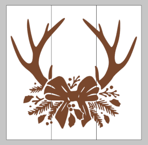 Christmas deer antlers 10x10