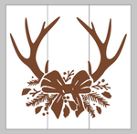 Christmas deer antlers 10x10