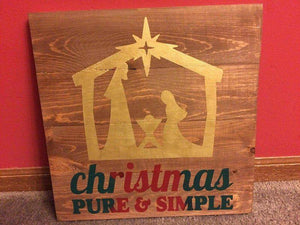 Christmas pure and simple 14x14
