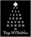 Days til christmas countdown 14x17