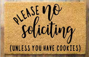 Please no soliciting