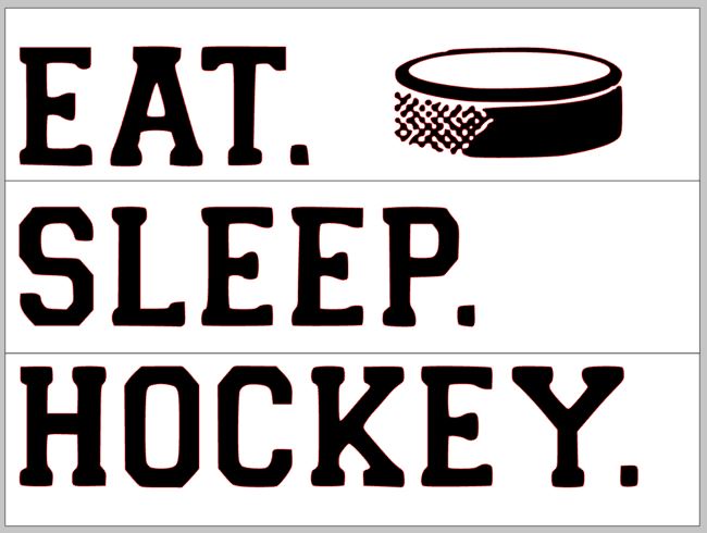 Eat Sleep Hockey 14x17
